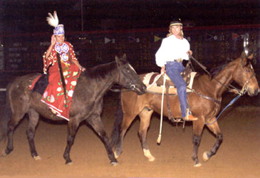 Tahnee & Chance being "ponied"